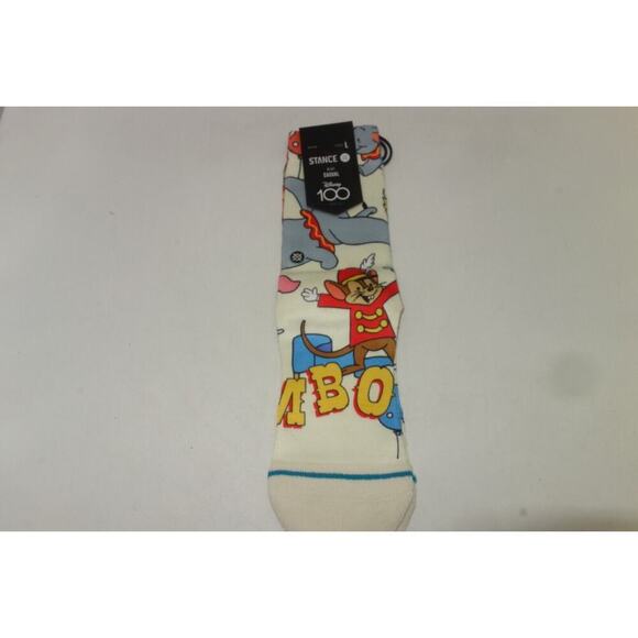 NEW Stance Disney 100 Dumbo Travis Millard Poly Crew Height Socks Youth 3-5.5 - Picture 2 of 10